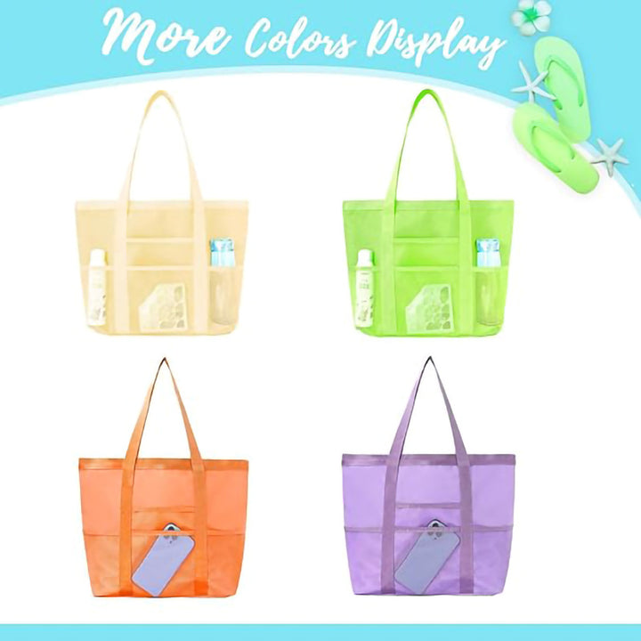 Padded shopping bag with side mesh pockets Bowlift
