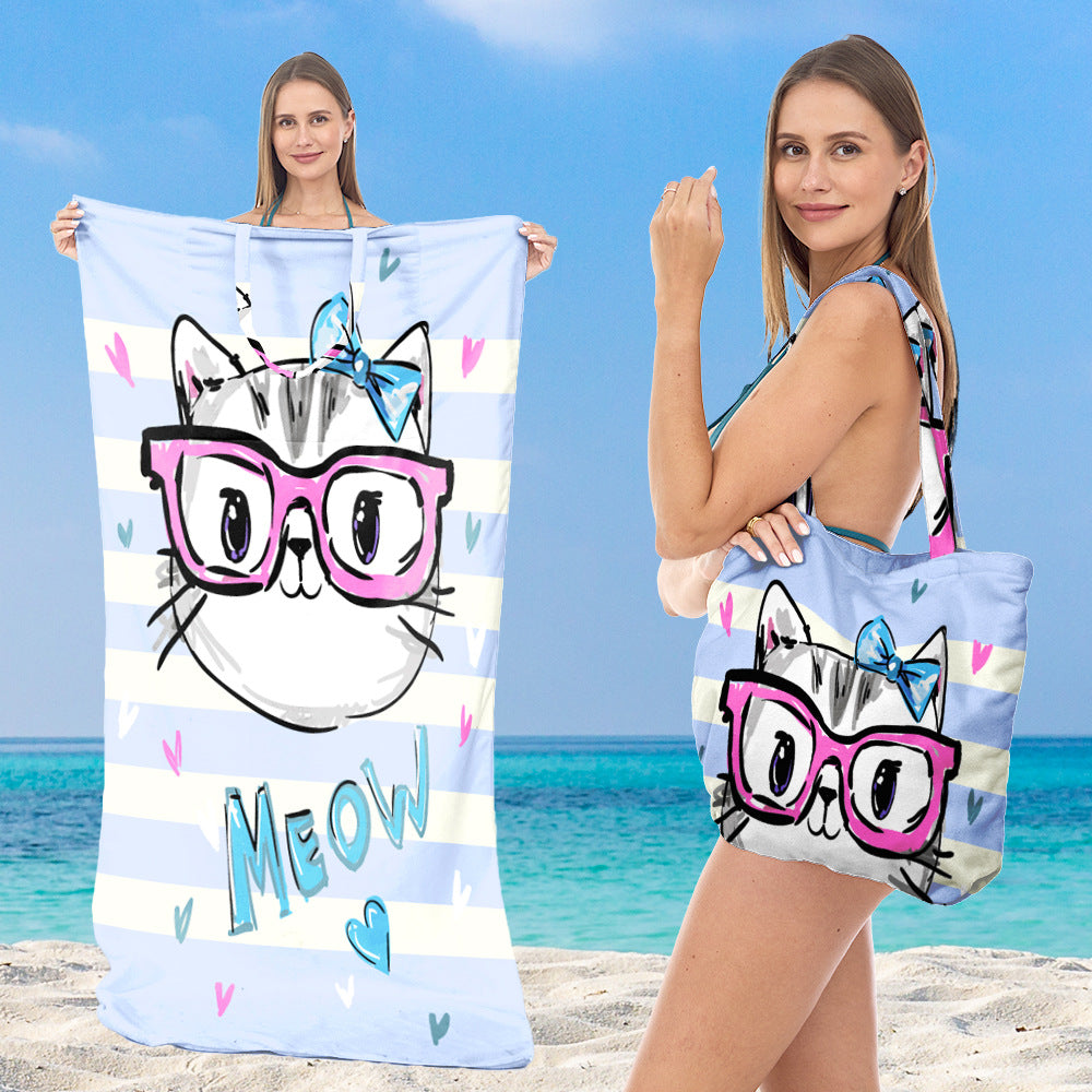 Tote bag with integrated towel Bowlift