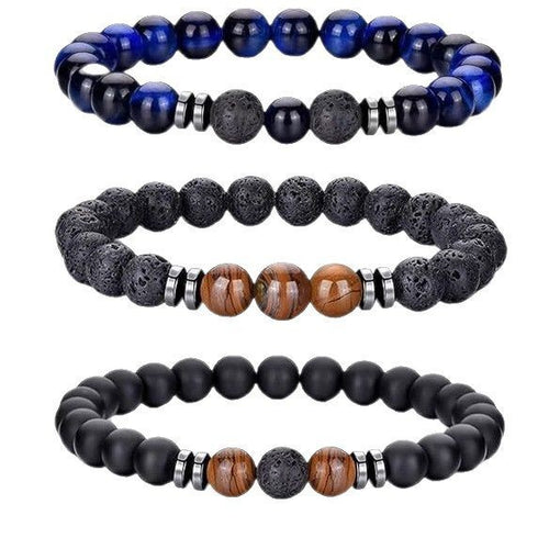 Natural Stone Beaded Bracelet Set Bowlift