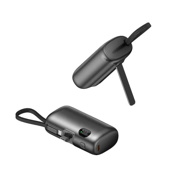 Portable power bank with digital power display and multifunction cable Bowlift