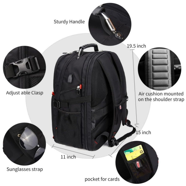 Ergonomic Laptop Backpack with Versatile Compartments and Padded Back Bowlift