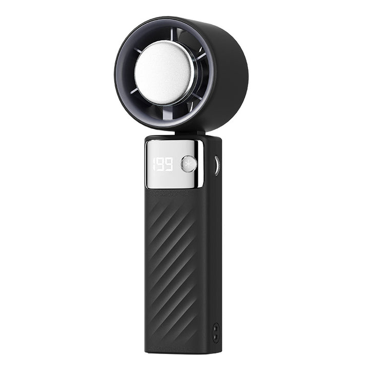 High-Efficiency Handheld Cooling Fan with Digital Display Bowlift