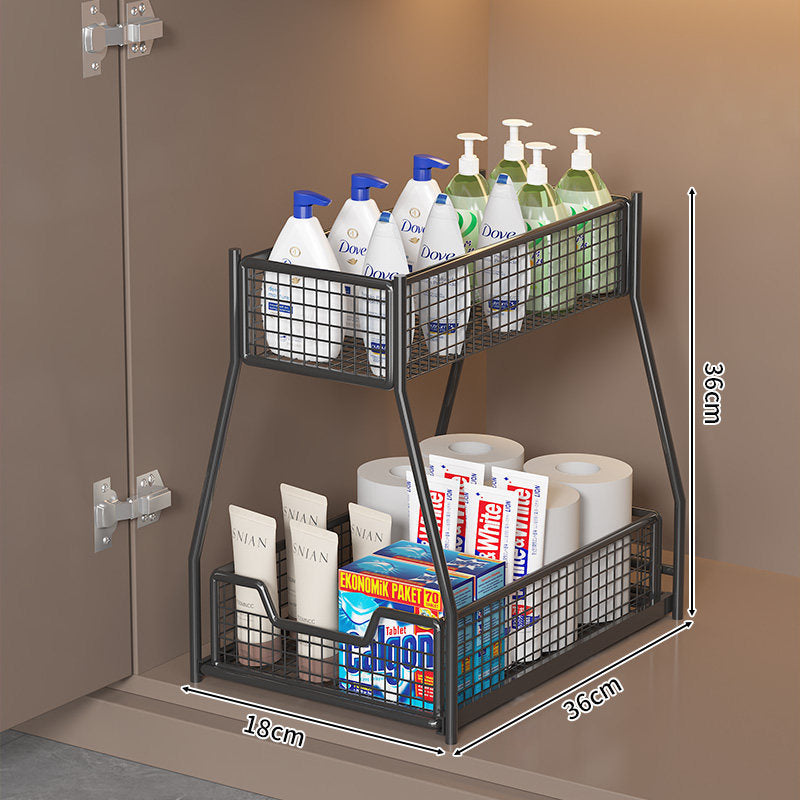 Two-Tier Wire Storage Organizer Bowlift
