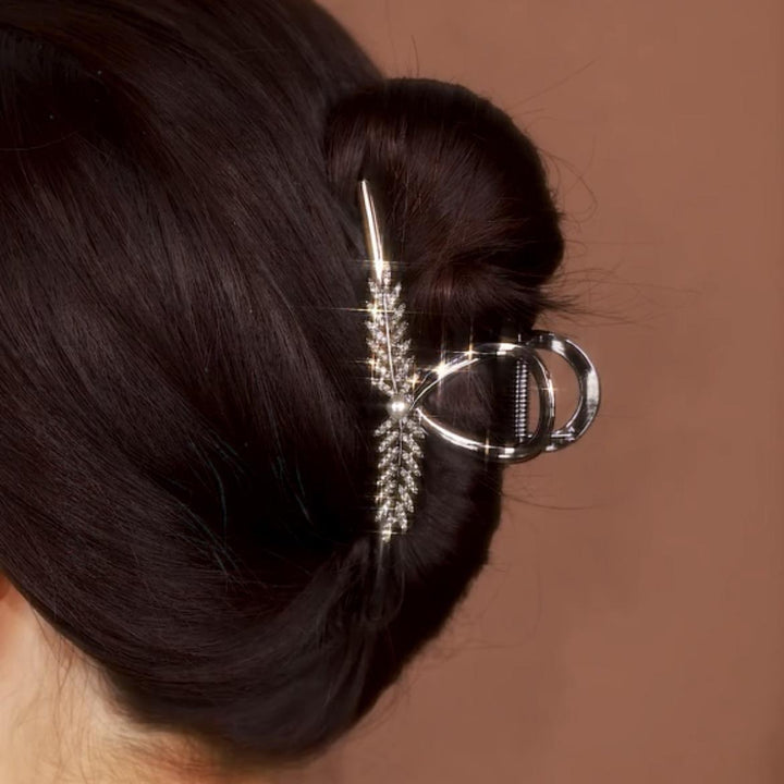 Decorative Leaf Design Hair Clip Bowlift