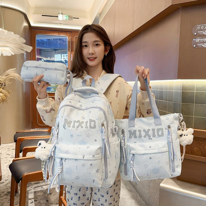 Trendy Illustrated Graphic Backpack Bowlift