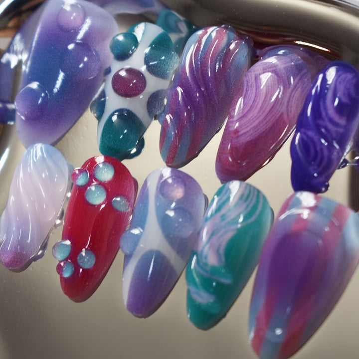 Artistic Gel Nail Art Design Bowlift