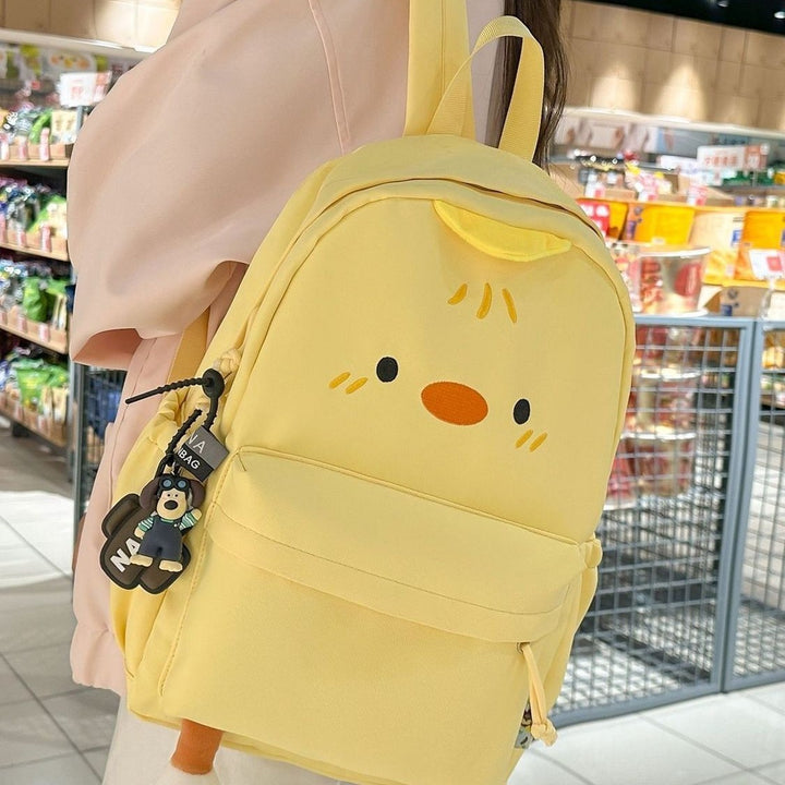 Creative Designed Backpack with Plush Applications Bowlift