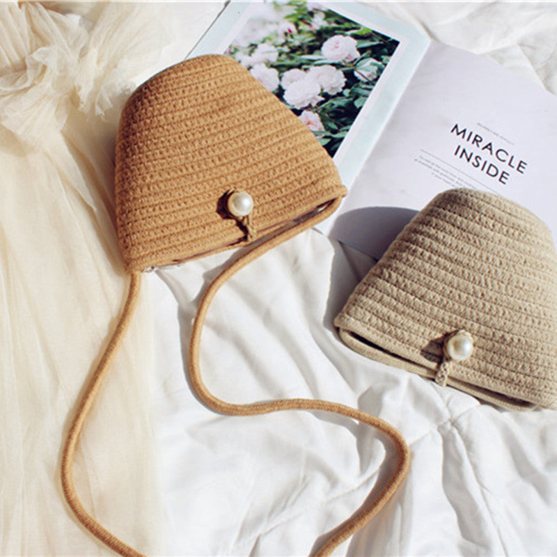 Handmade Macrame Bag with Bead Accent Bowlift