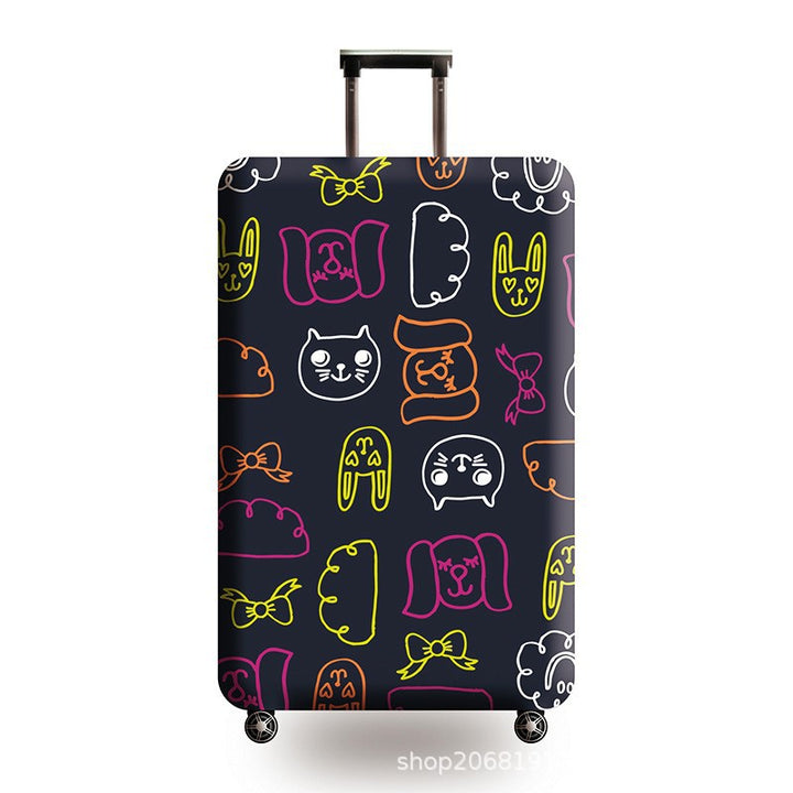 Unisex Hard Shell Suitcase with Playful Animal Motif Bowlift