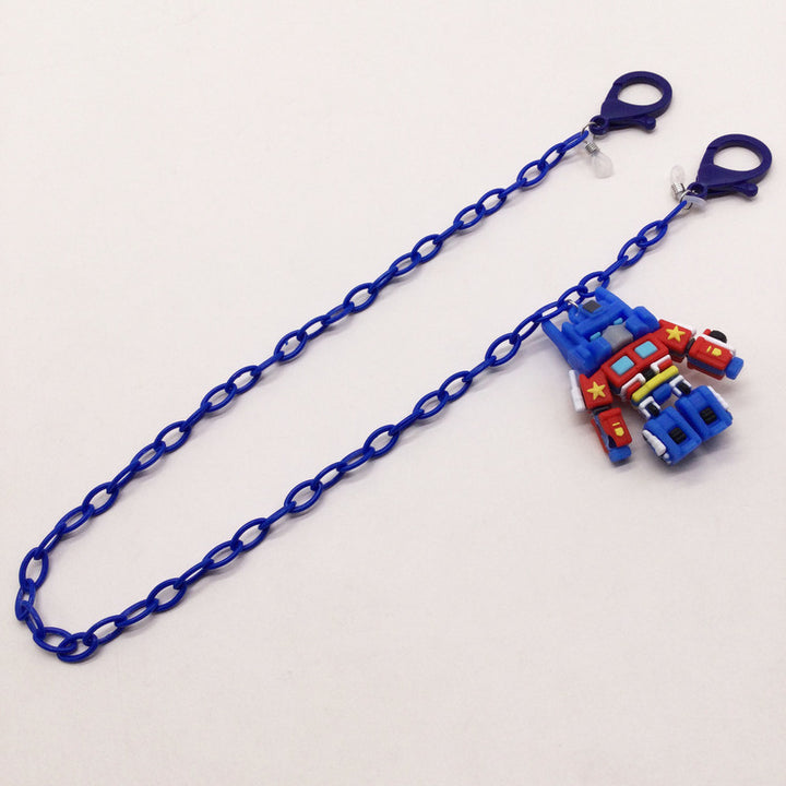 Playful glasses holder chain with robot motif Bowlift