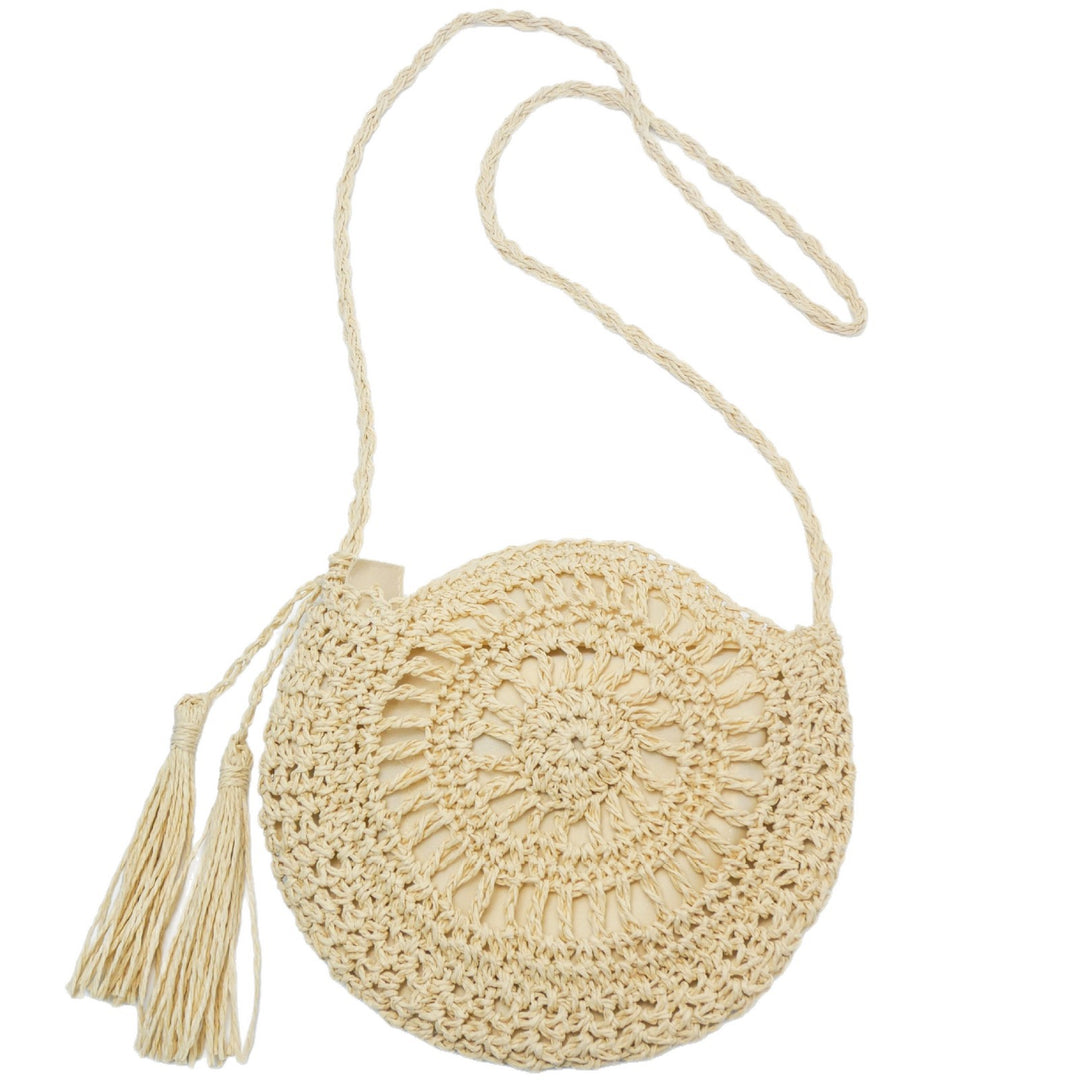Hand-knotted shoulder bag with tassels Bowlift