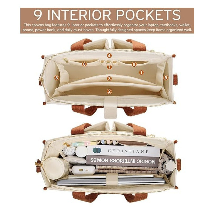 Multifunctional Laptop Shoulder Bag Bowlift