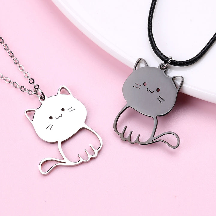 Cat Pendant Necklace Bowlift