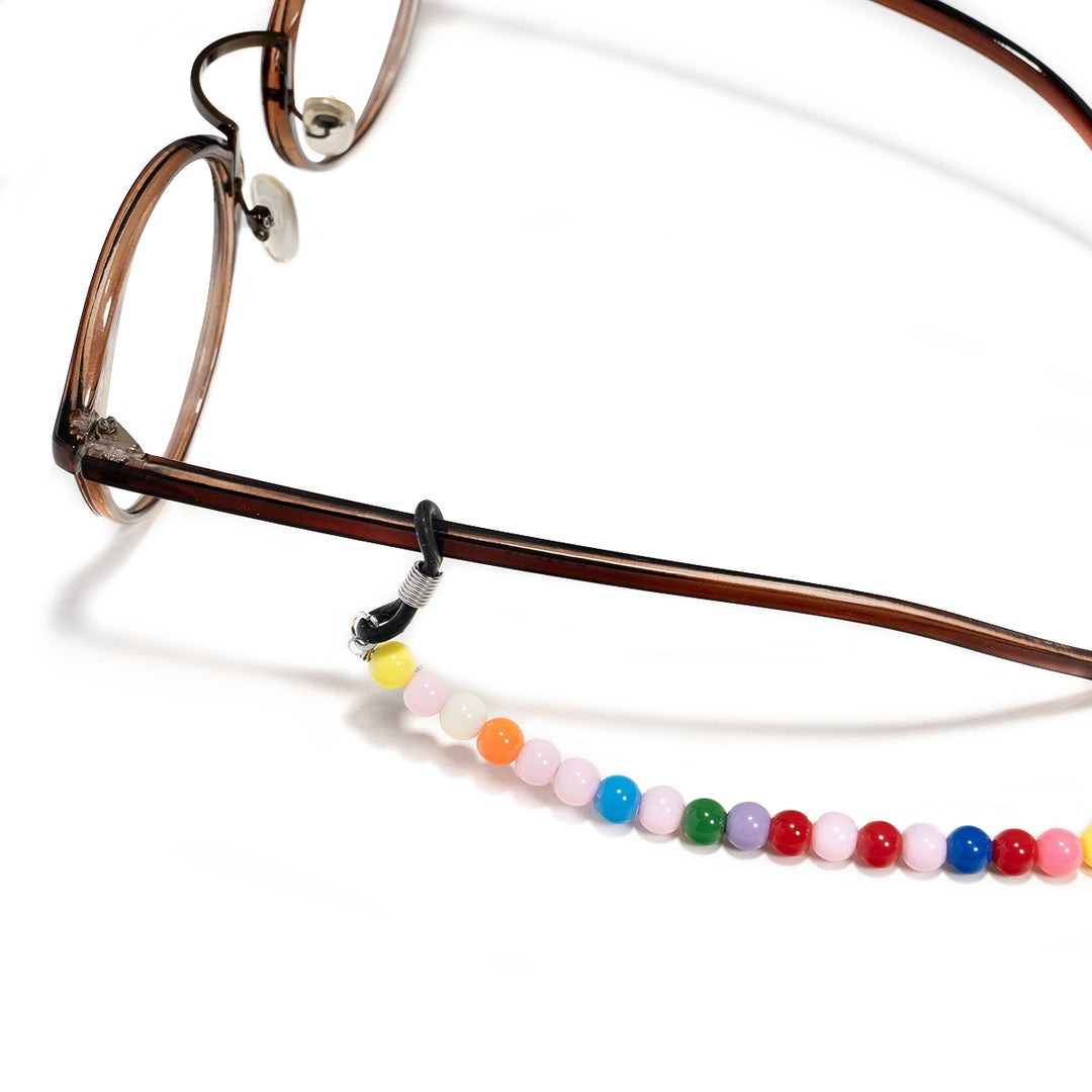 Colorful Bead Eyewear Retainer Chain Bowlift