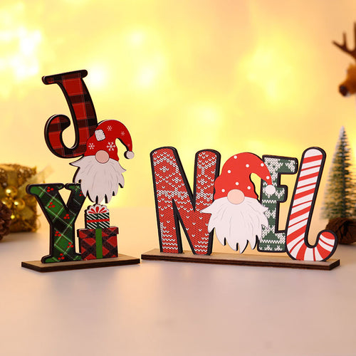 Decorative Christmas Table Block Sign Bowlift