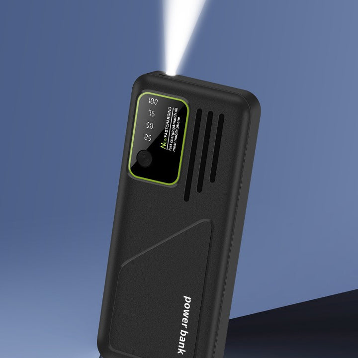 Portable power bank with digital charging display and intelligent fast charging Bowlift