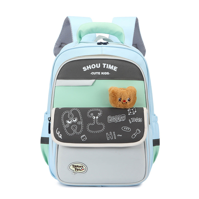 Kid's Playful Cartoon-Themed Backpack Bowlift