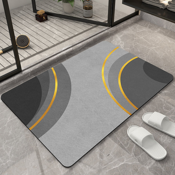 Modern Geometric Bath Mat Bowlift