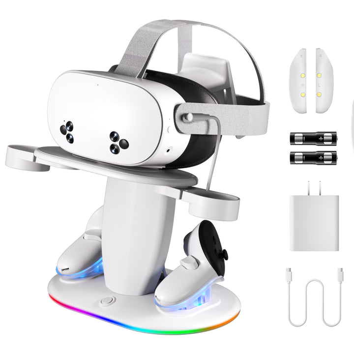 VR-Headset-Charging Station with Rgb Lighting Bowlift