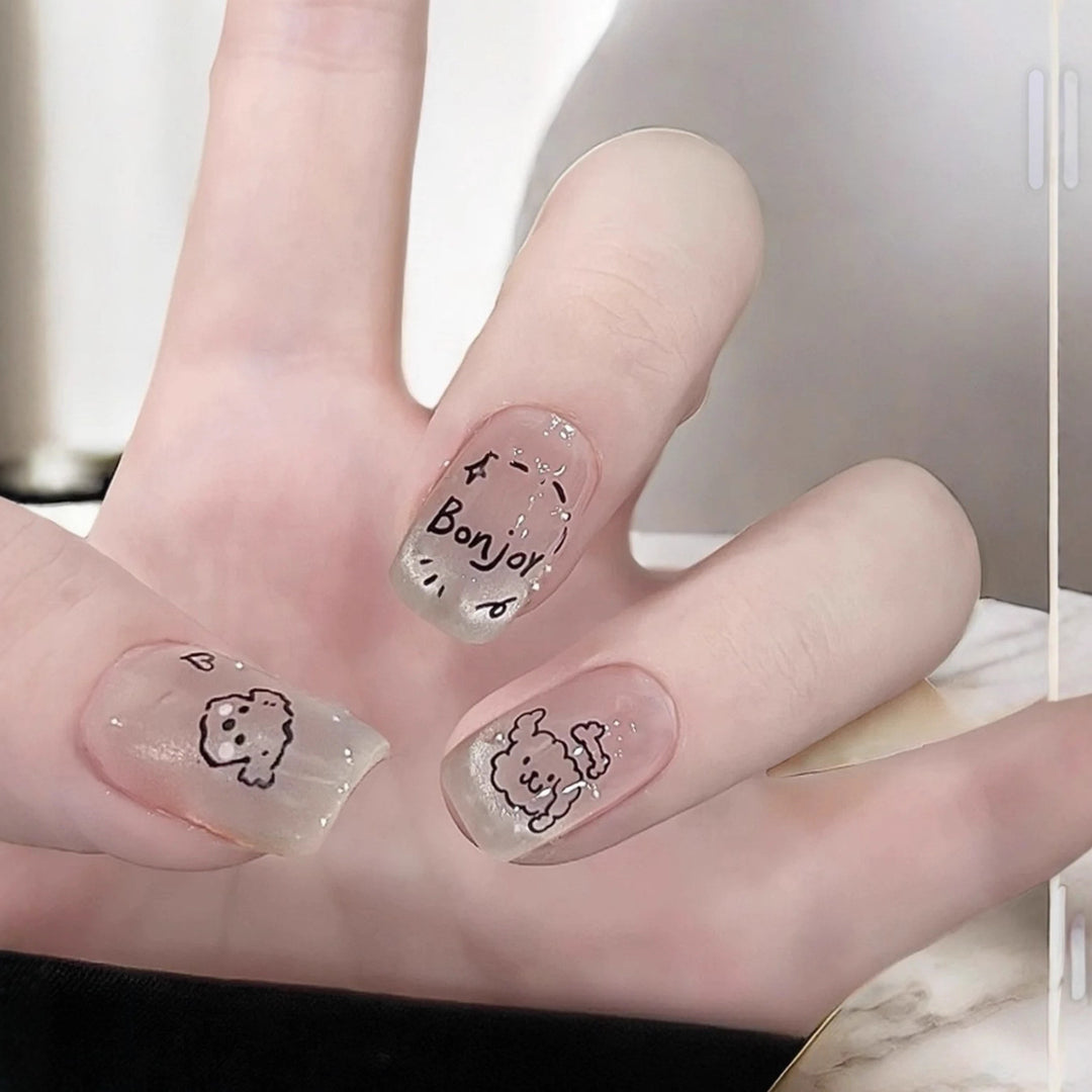Illustrated Press-On Nail Art