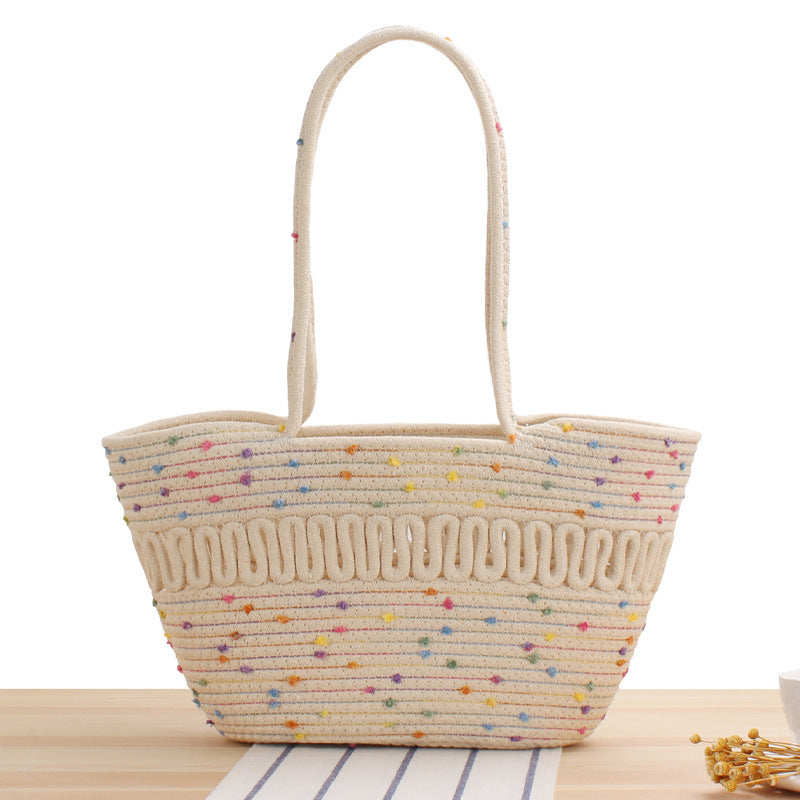 Stylish Bast Crossbody Bag with Colorful Accents Bowlift