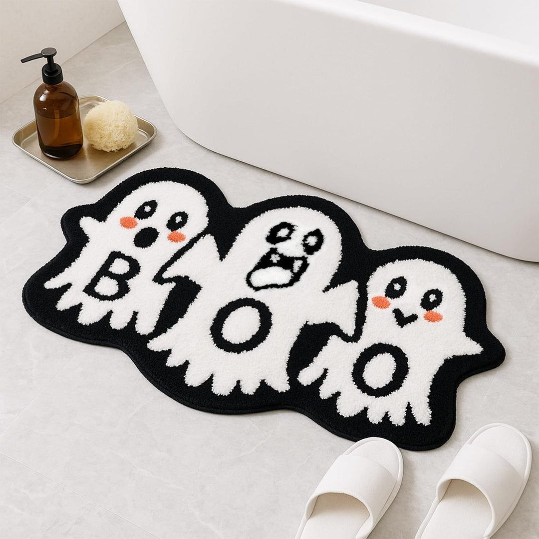 Halloween-Themed Ghost Bath Mat Bowlift
