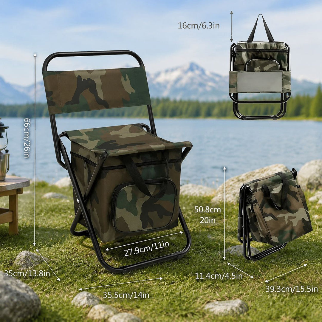 Portable Folding Cooler Chair Bowlift