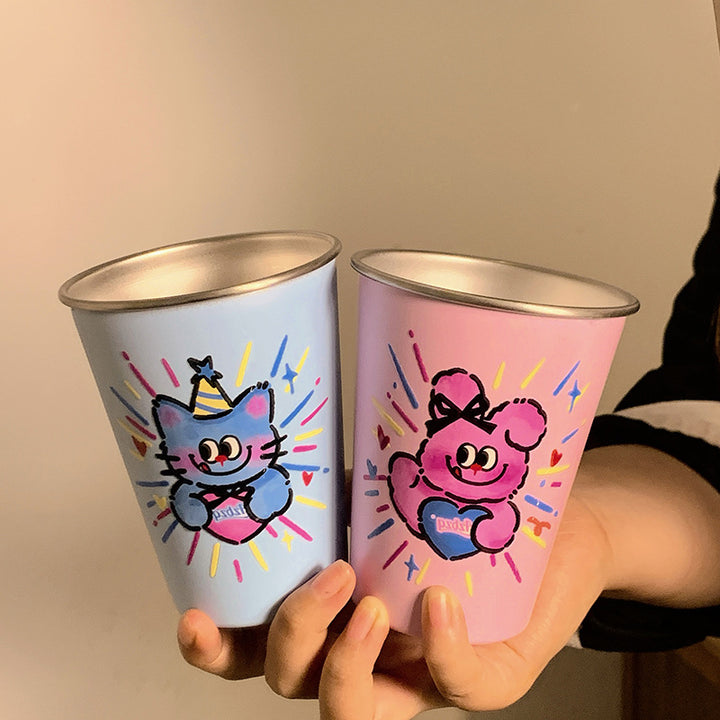 Insulated mug with cheerful bear motif Bowlift