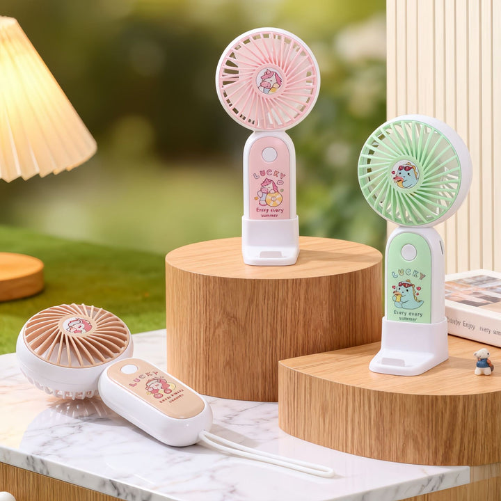 Women Portable Handheld Fan with Cute Design Bowlift