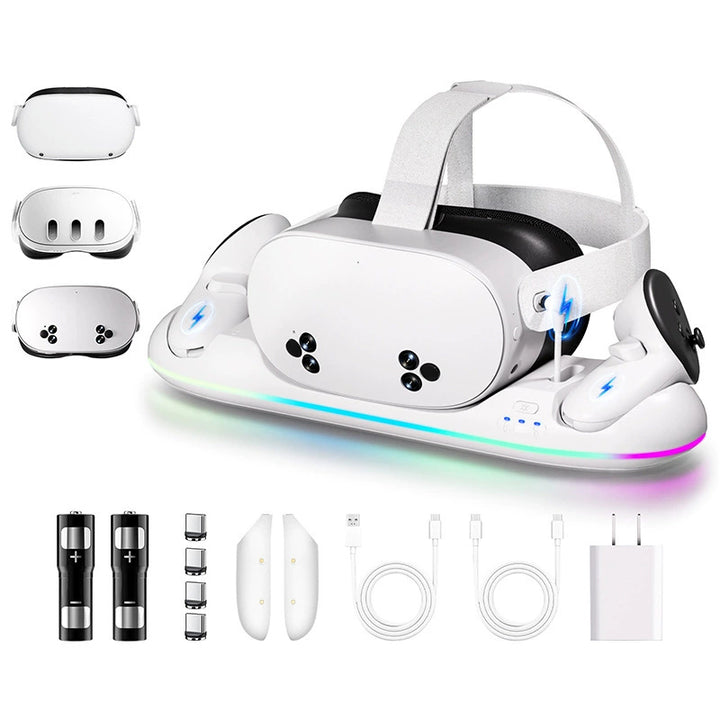 VR-Headset Stand with Practical Storage Compartments Bowlift