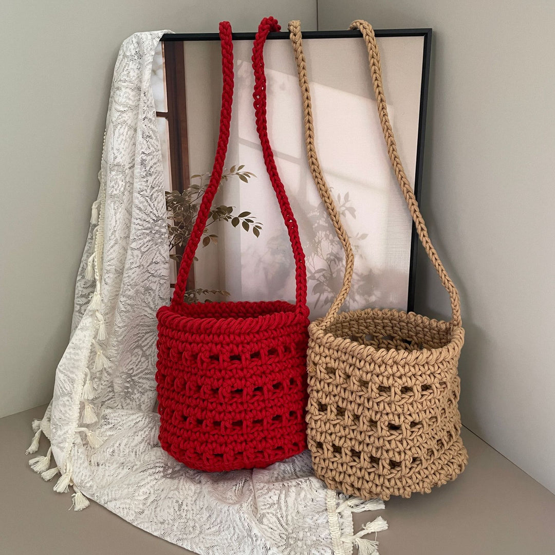 Macrame Handbag in Boho Style Bowlift