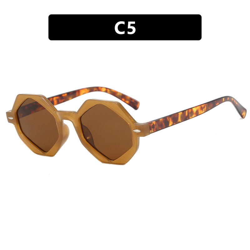 Ladies trendy sunglasses in modern octagonal design Bowlift