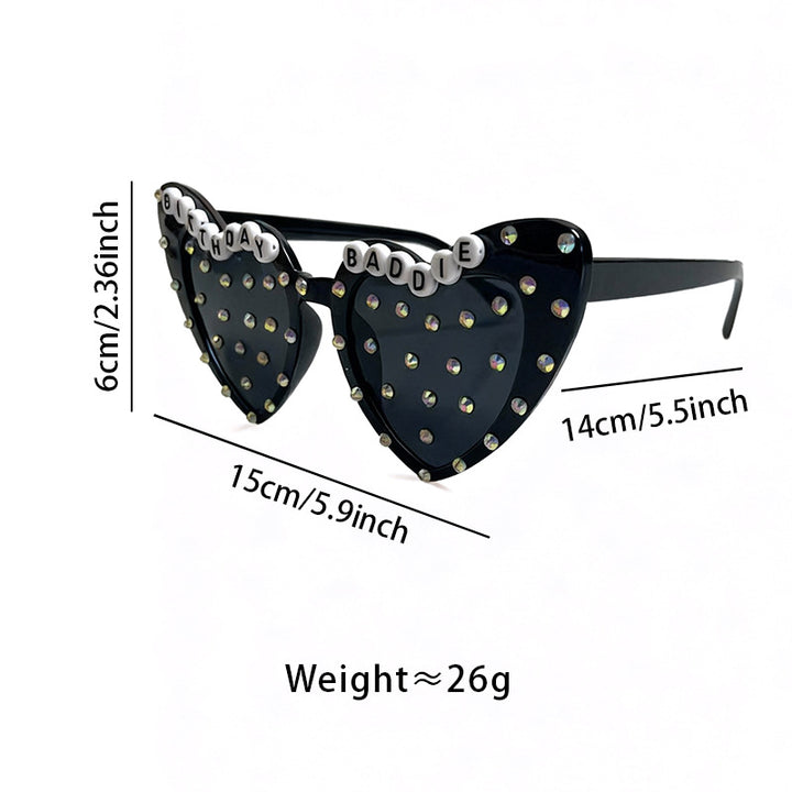 Heart-Shaped Statement Sunglasses Bowlift