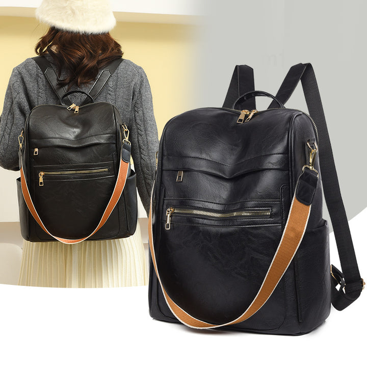 Premium Leather Backpack Bowlift