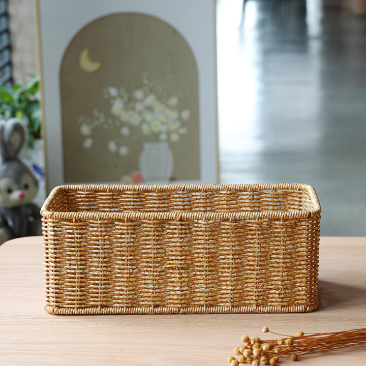 Woven Rectangular Storage Basket Bowlift