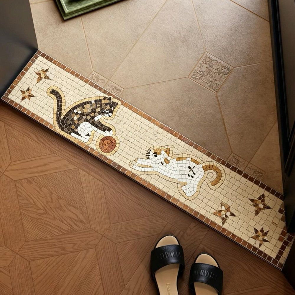 Decorative Mosaic Bathroom Tile Bowlift