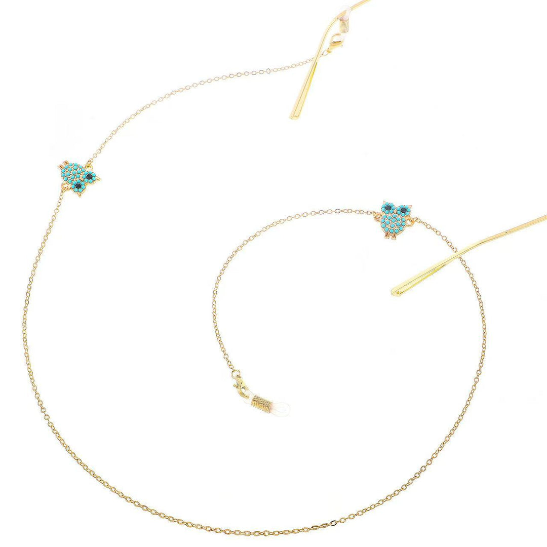 Decorative Owl Eyewear Chain Bowlift