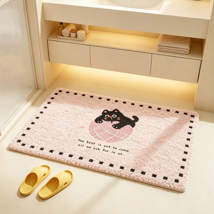 Playful Cartoon-Themed Bathroom Mat Bowlift
