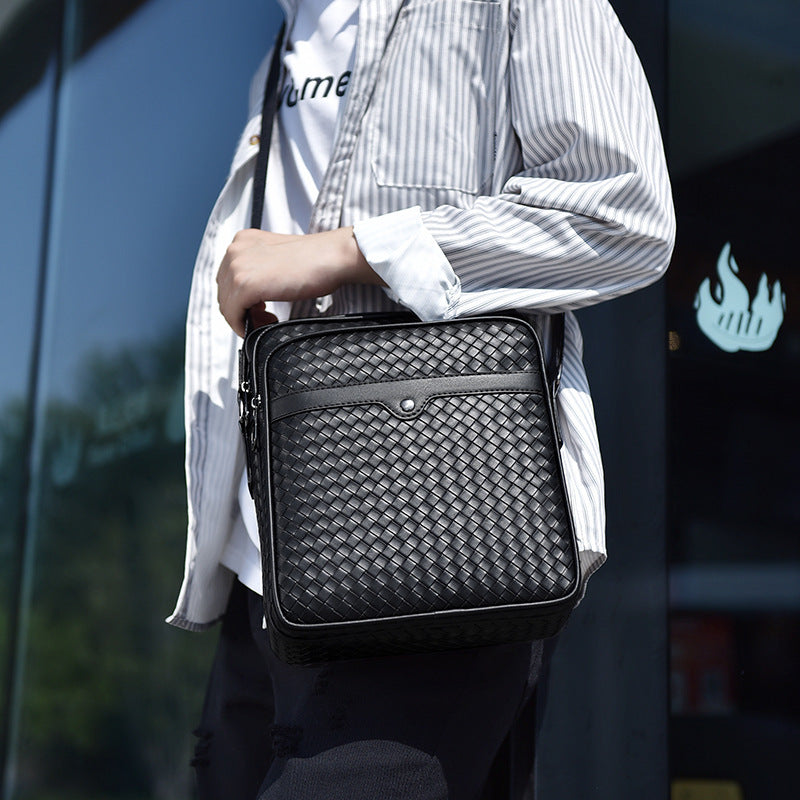 Stylish and Practical Briefcase with Braided Design Bowlift