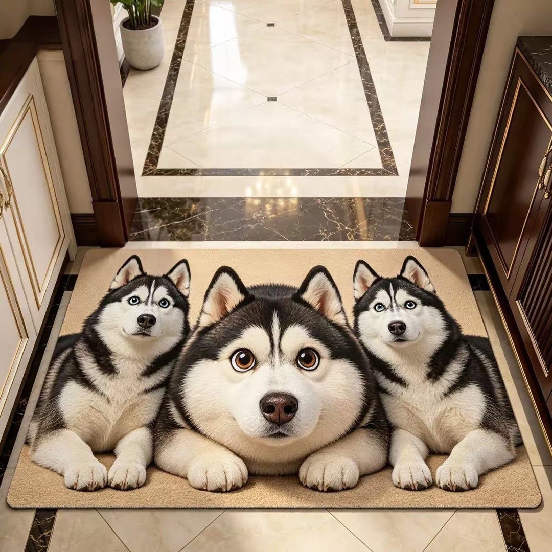 Corgi-Themed Plush Area Rug Bowlift