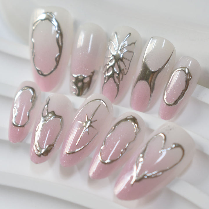 Chic Sculpted Press-On Nail Set Bowlift