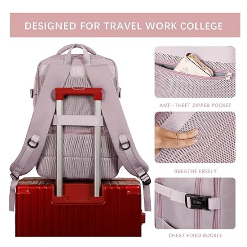 Versatile backpack with ergonomic design and numerous compartments Bowlift