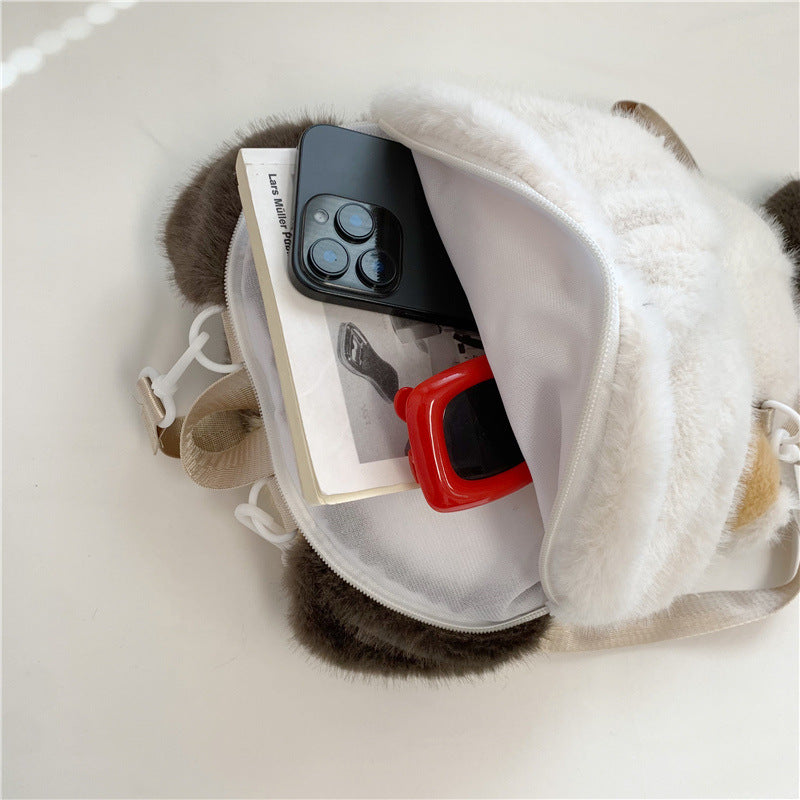 Cute Plush Cat Backpack Bowlift