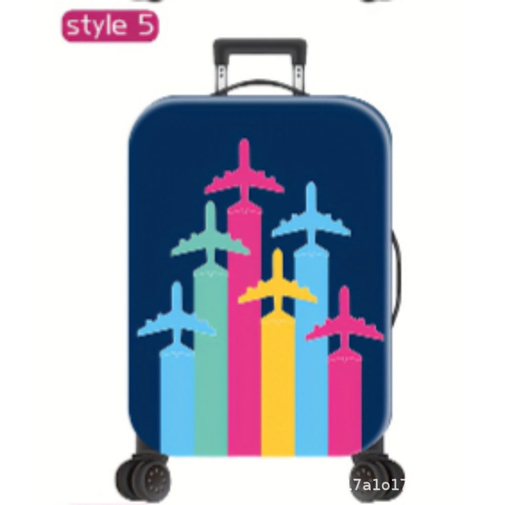 Unisex Hard Shell Travel Suitcase with Motivational Airplane Design Bowlift