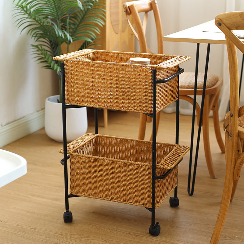 Large Handcrafted Woven Storage Bin Bowlift