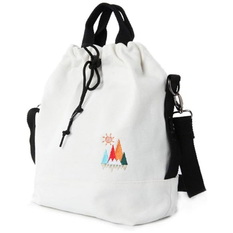 Leisure backpack with decorative embroidery and adjustable carrying system Bowlift