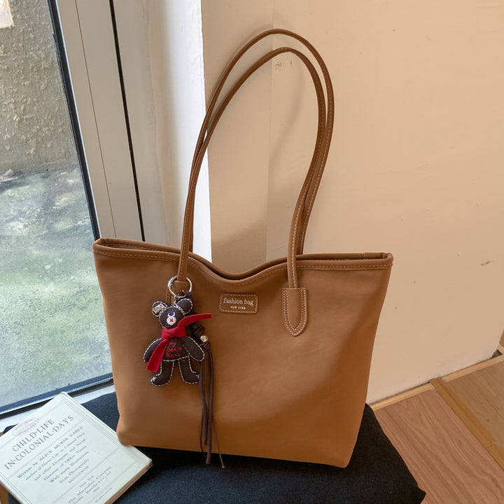 Elegant Faux Leather Tote Bag Bowlift