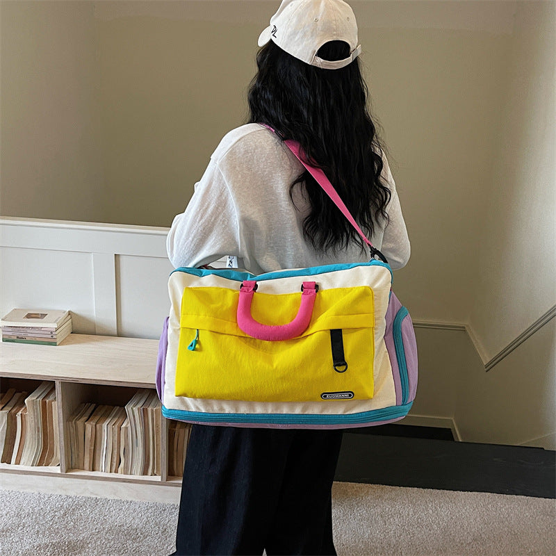 Colorful Multi-Pocket Travel Duffle Bag Bowlift
