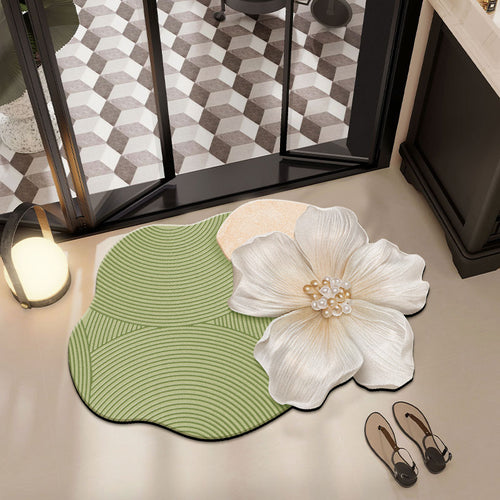 Decorative Petal-Shaped Bath Mat