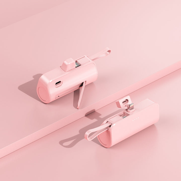 Compact power bank with integrated charging connector Bowlift